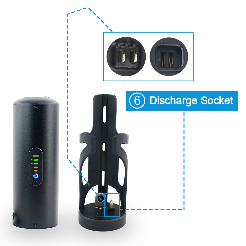 UPP Mini Water Bottle Li-ion Ebike Battery 36V 48V 7Ah 10.5Ah for 50W-500W Motor