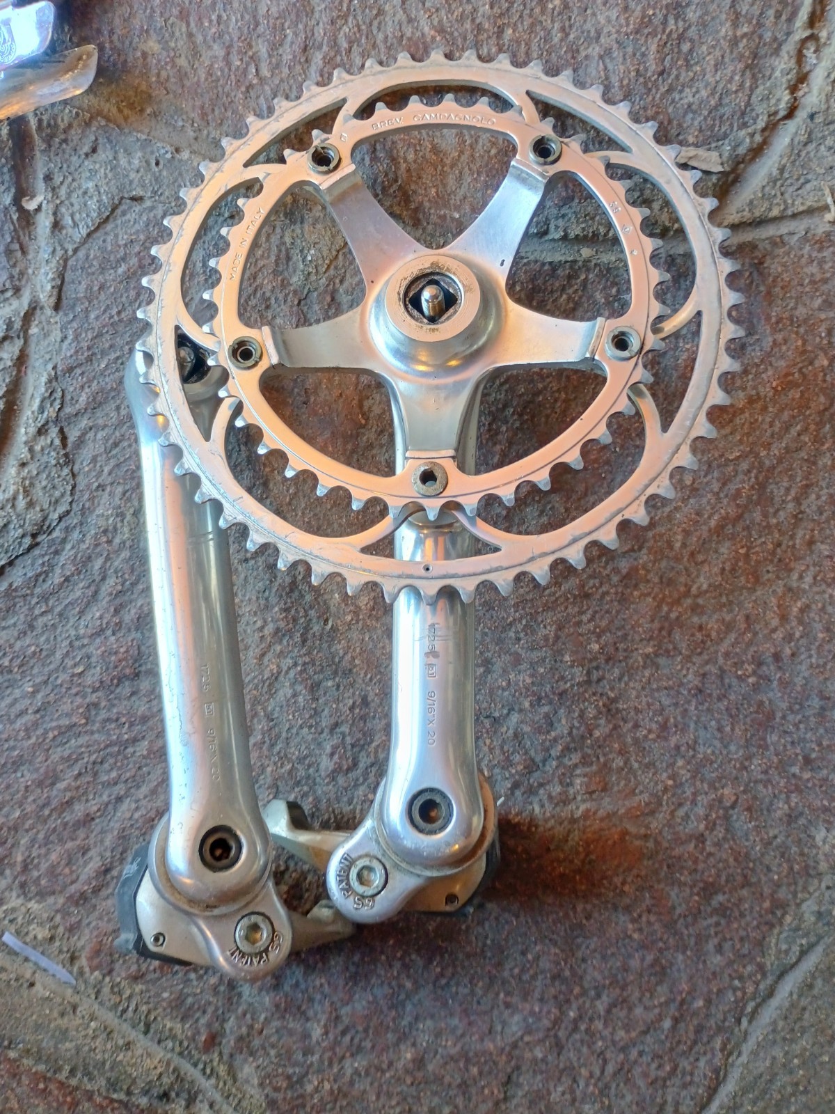 No Reserve Vintage Crankset Campagnolo C Record Crankset 172.5mm 52/39+ FD Etc