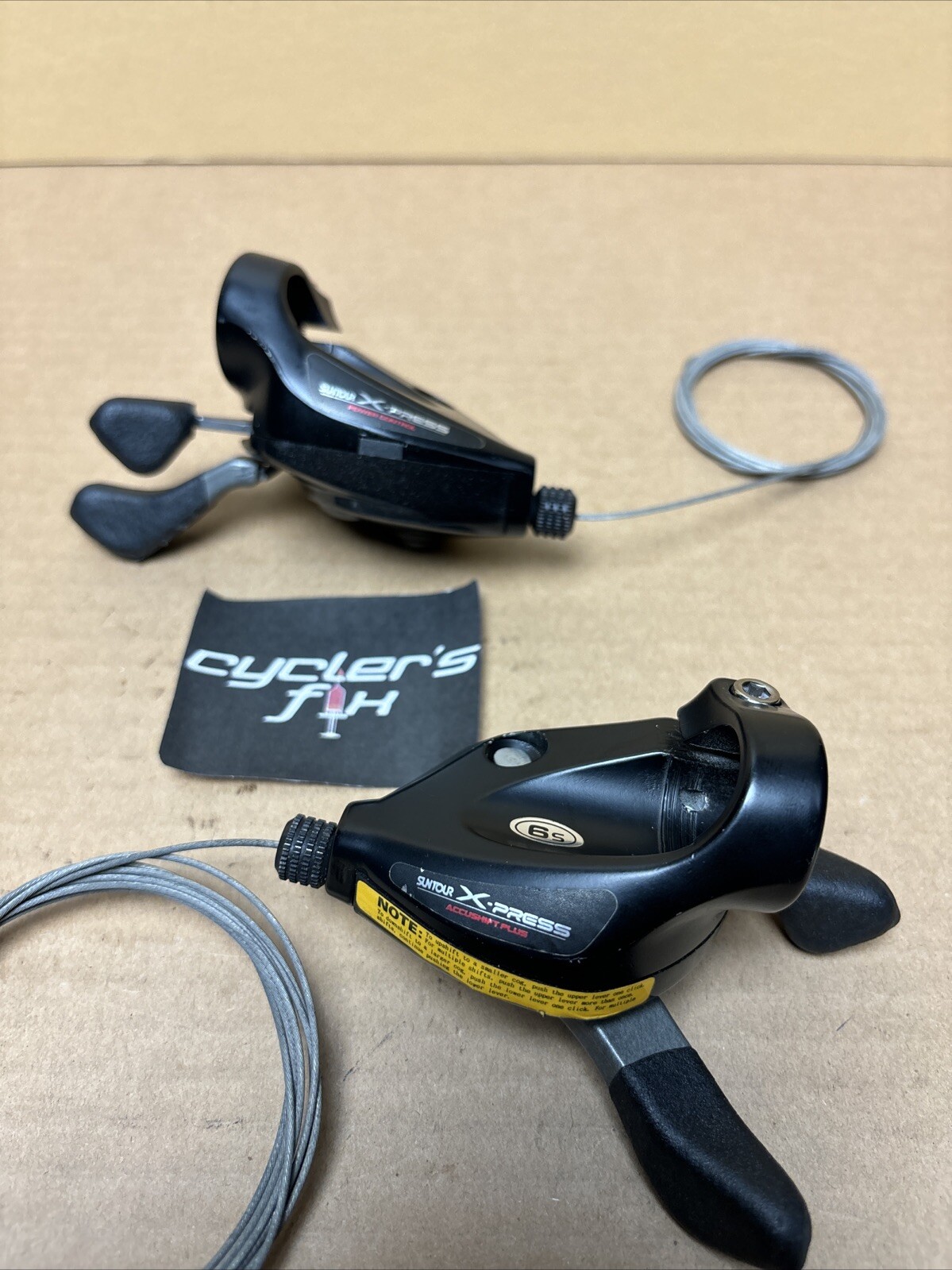 NOS Suntour 3×7 X-Press Accushift Thumb Shifter Set Mtb Hybrid Bike Fuji Trek