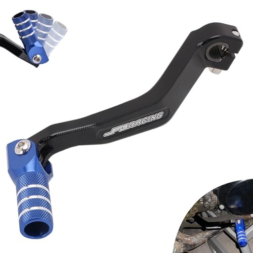 Dirt Bike Shifter,CNC Foldable Motorcycle Gear Shift Lever for YZ85 02 Blue
