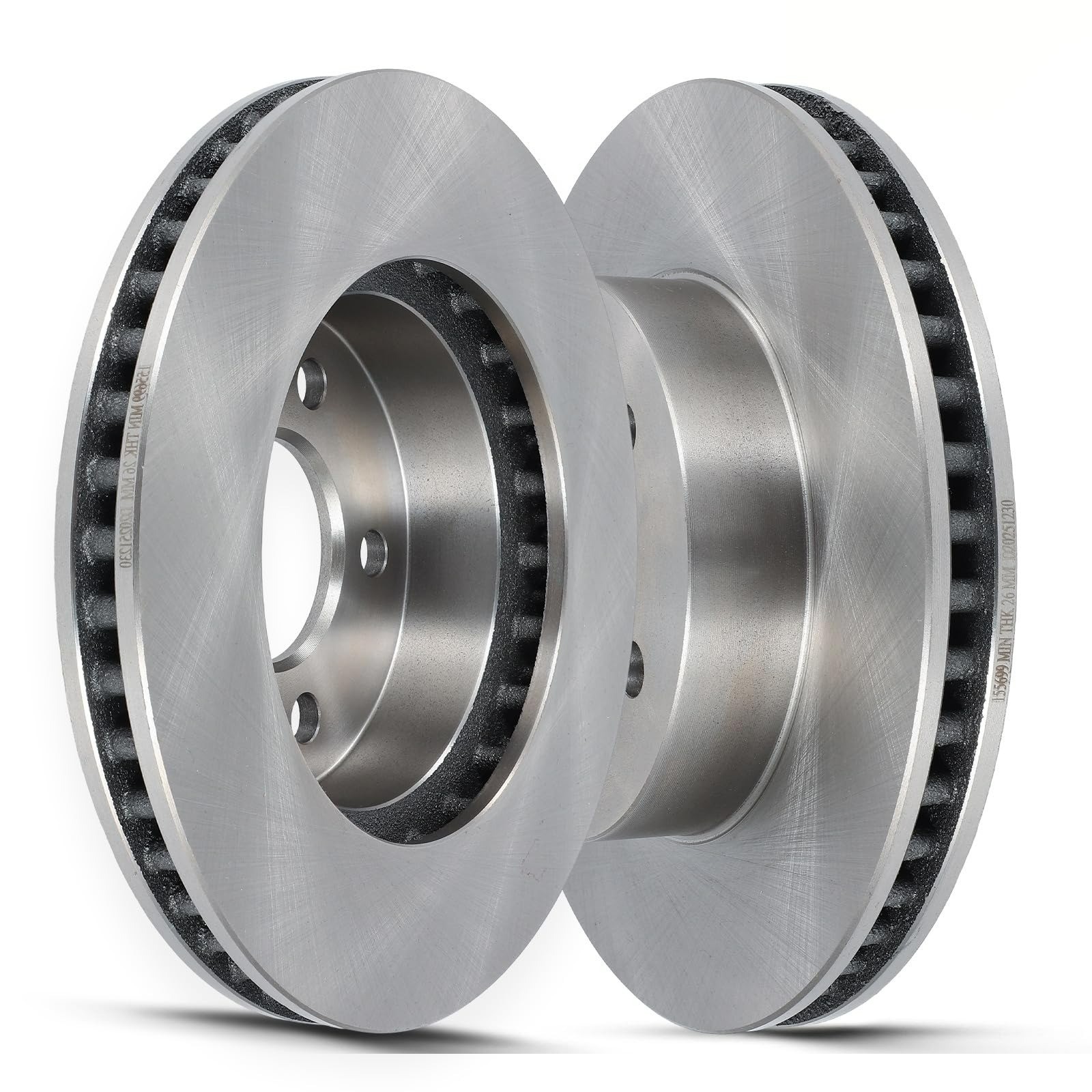 SCITOO Front Brake Rotors 2pcs Drilled & Slotted for Chrysler Dodge Jeep