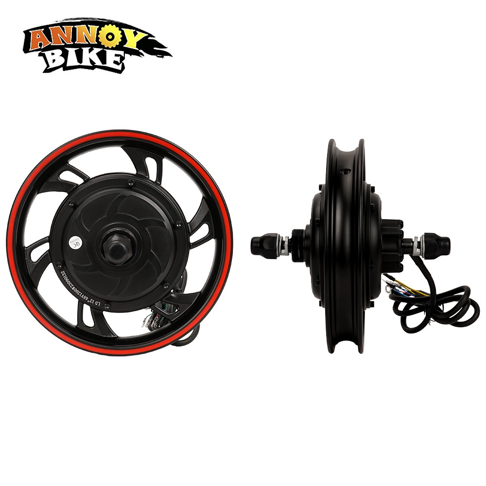 12 Inch 36V/48V/60V/72V Electric Bicycle Hub Motor Scooter Motor Wheel