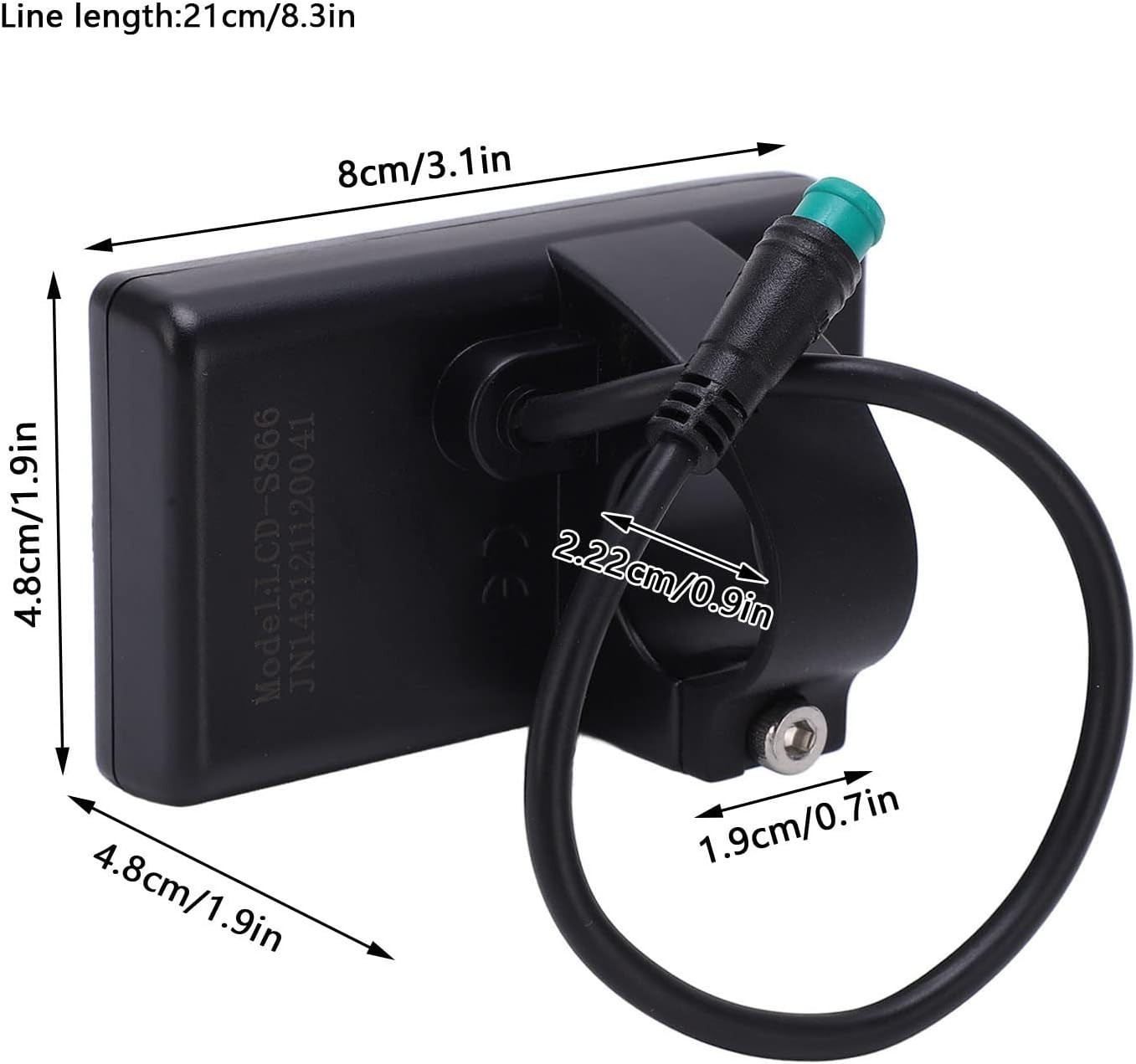 Lightweight LCD Display Meter for Electric Bicycles – Speed Sensor & UART Tech