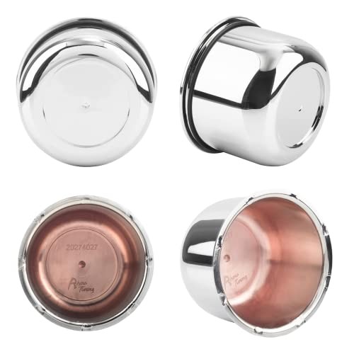 4Pcs 83MM 3.25inch Wheel Center Caps 3.25in Hub Hole, 2.32in Tall Chrome Silver