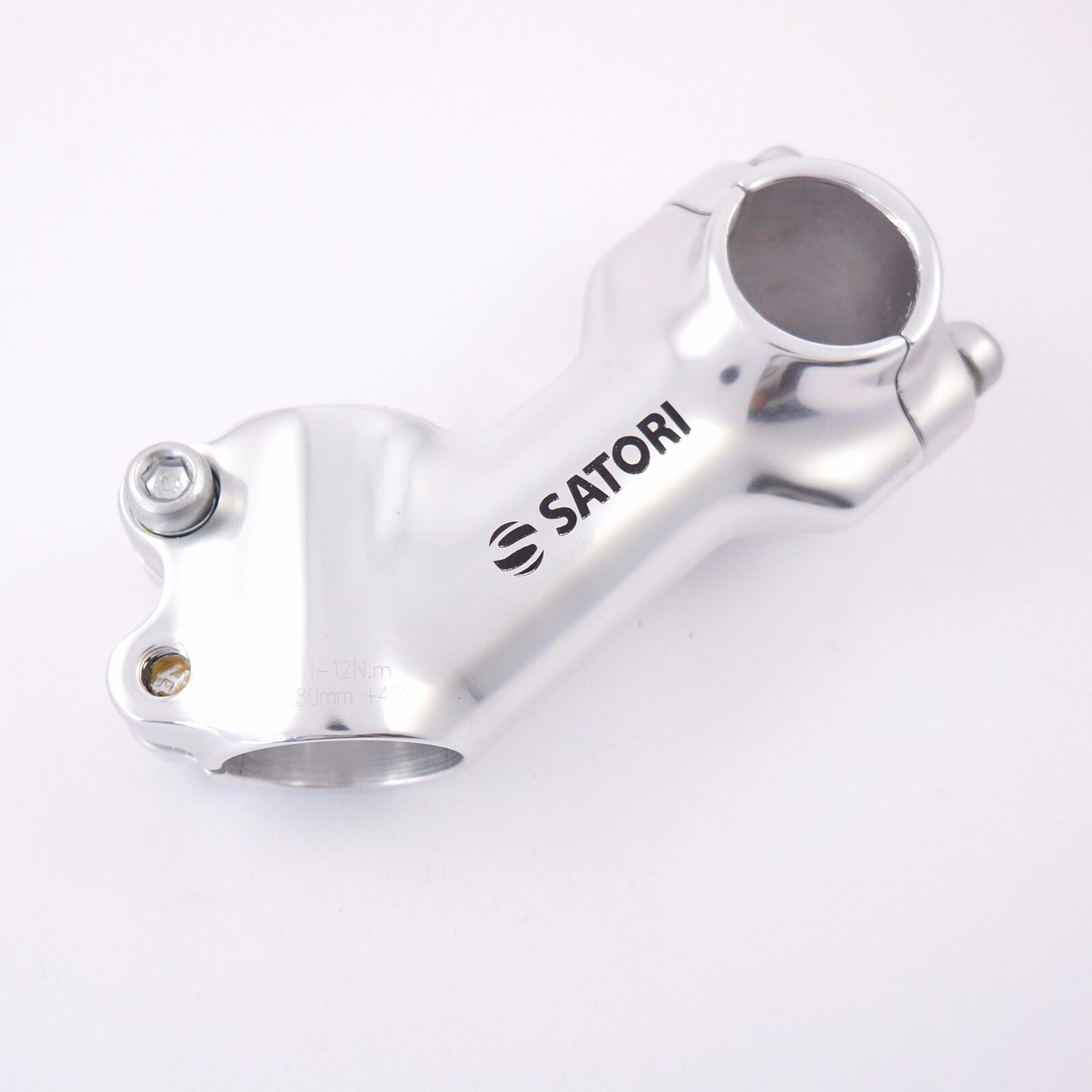 SATORI Angle 40 25.4 x 80mm Alloy MTB Bike Stem – Silver