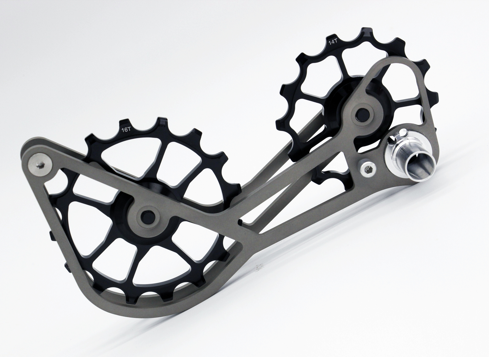 SwishTi Cycle Oversized Pulley Titanium Cage for Shimano 6800/7800/9000 Black