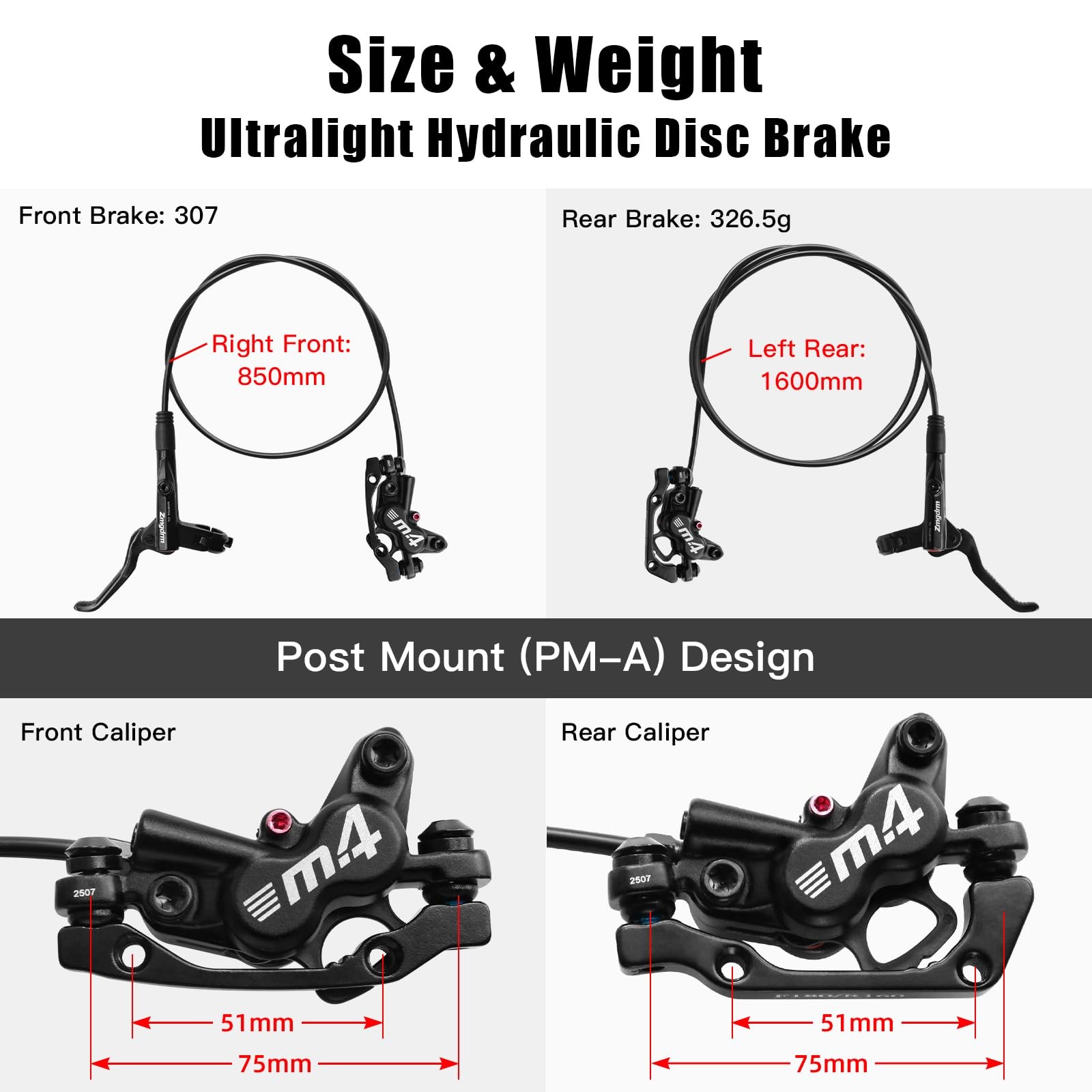 ZTZ Disc Brake Set Right Front