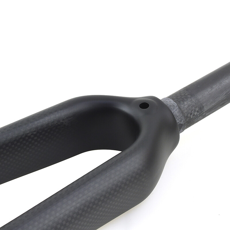 Carbon Fiber Road Bike Fork Straight/Cone Tube Rigid Bicycle Fork 700C 28.6mm