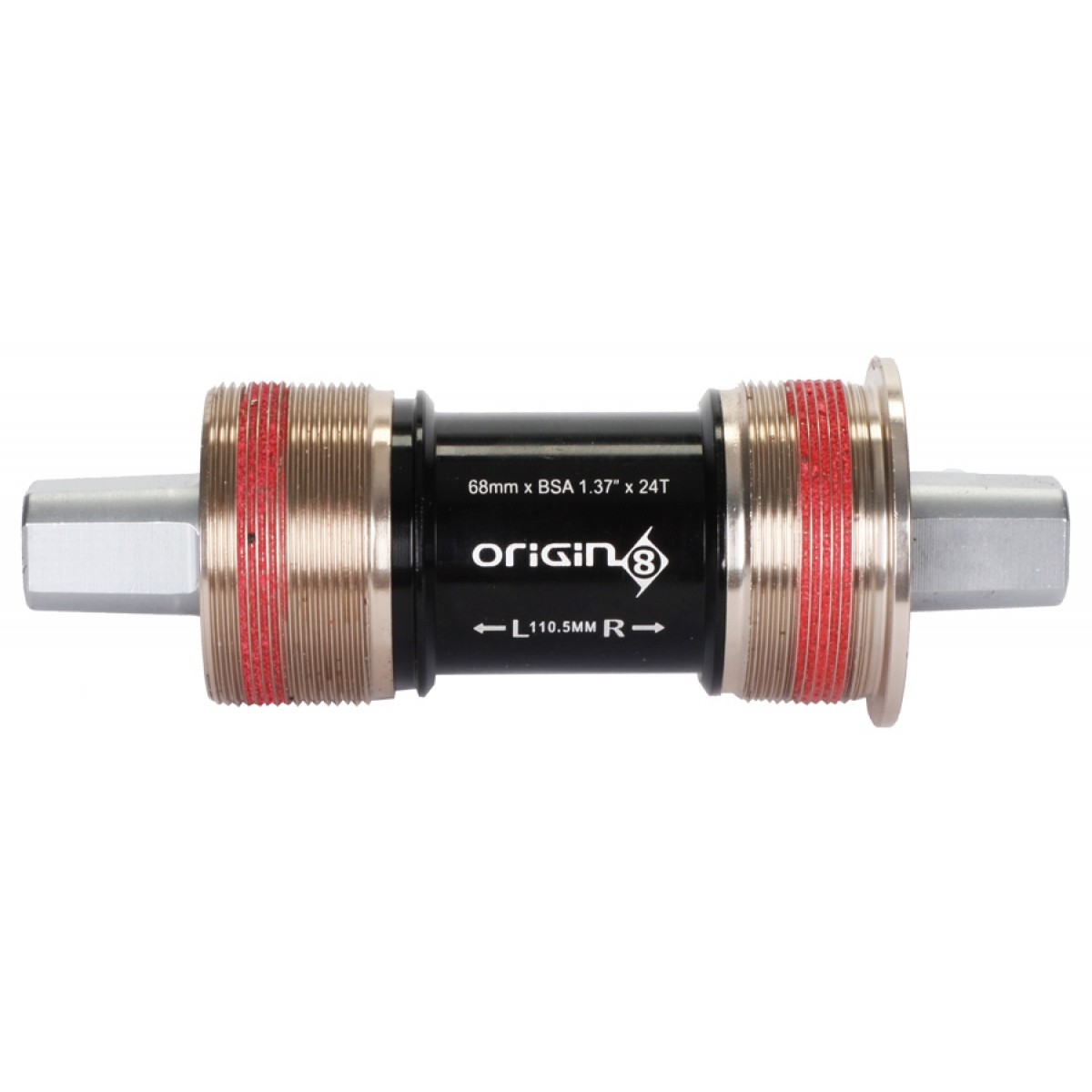 Origin8 TorqLite Square Taper JIS Sealed Bearings BSA 68×110.5mm Bottom Bracket