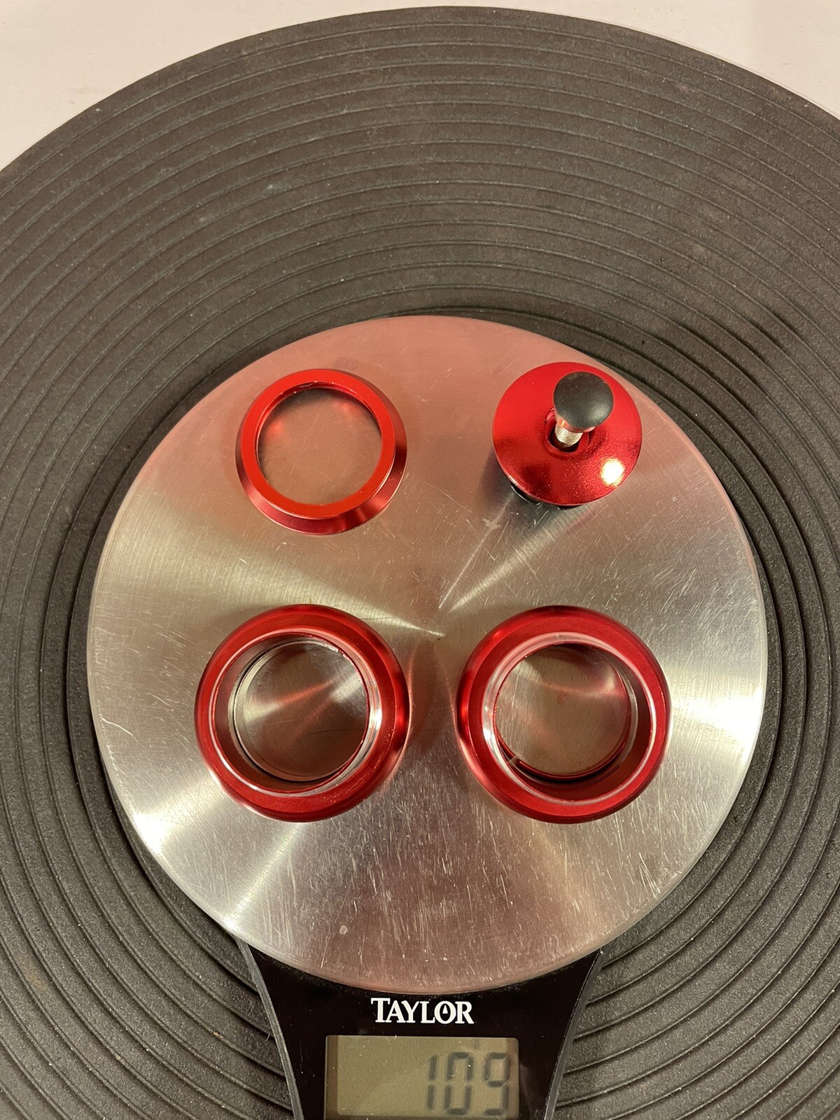Old School BMX Schwinn Adapter Headset Fits 1 1/8” Fork With 1” Head tube RED