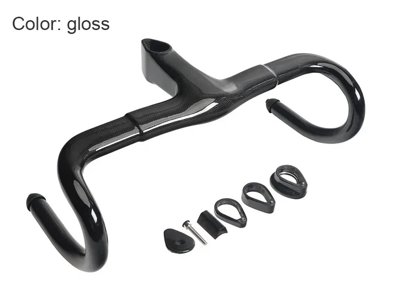 Carbon Integrated Road Bicycle Handlebar Width 400-440mm Stem 90-120mm