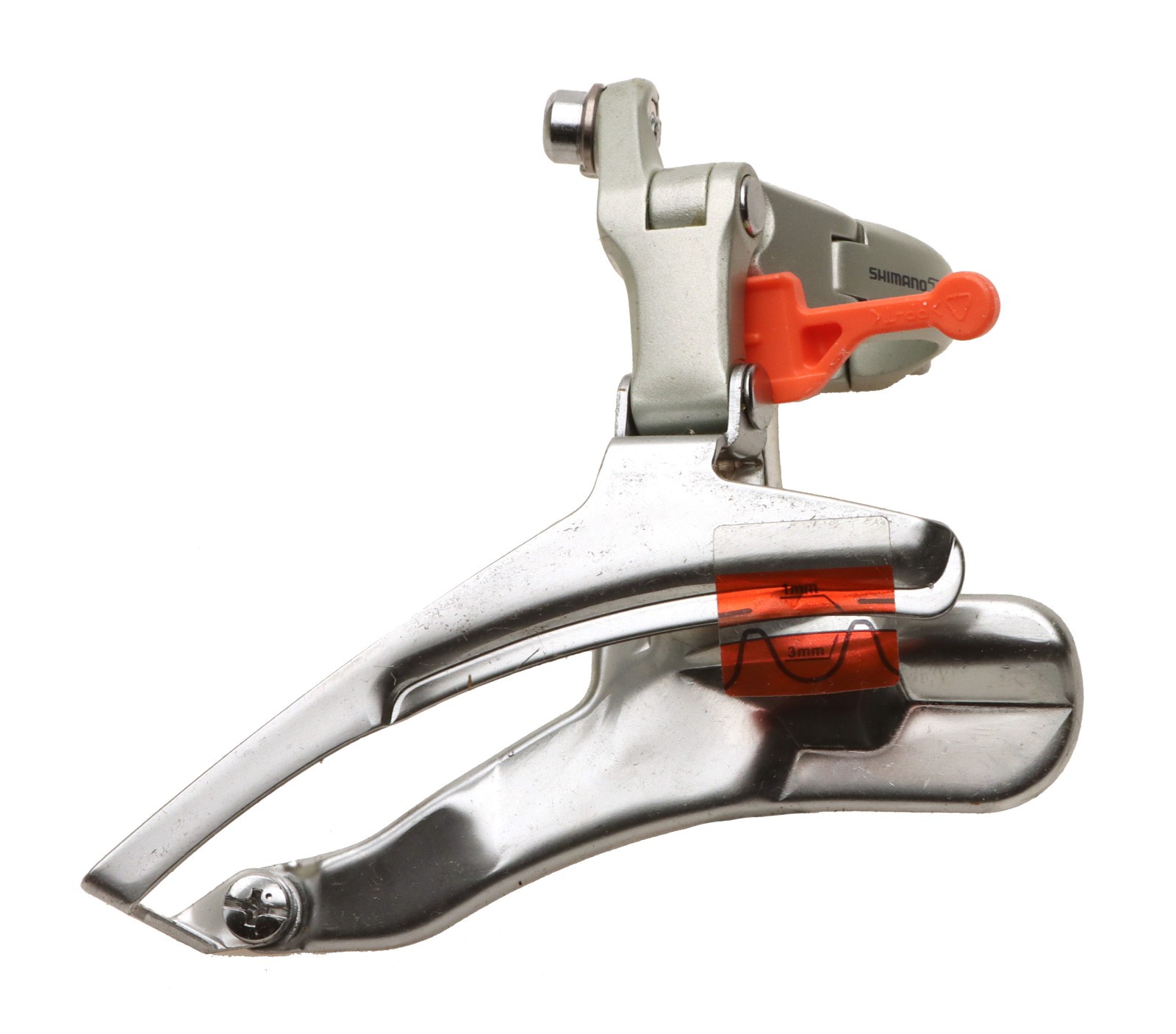 Shimano 105 SC FD-1057 Front Derailleur 3x8s Clamp-On 28.6mm Silver NOS