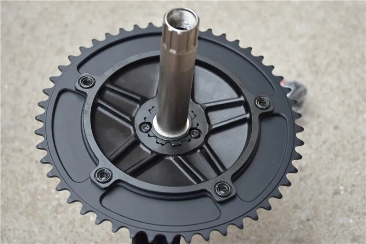 49T Track Bicycle Hollowtech Crankset Single Fixed Gear Chainwheel 165mm 144BCD