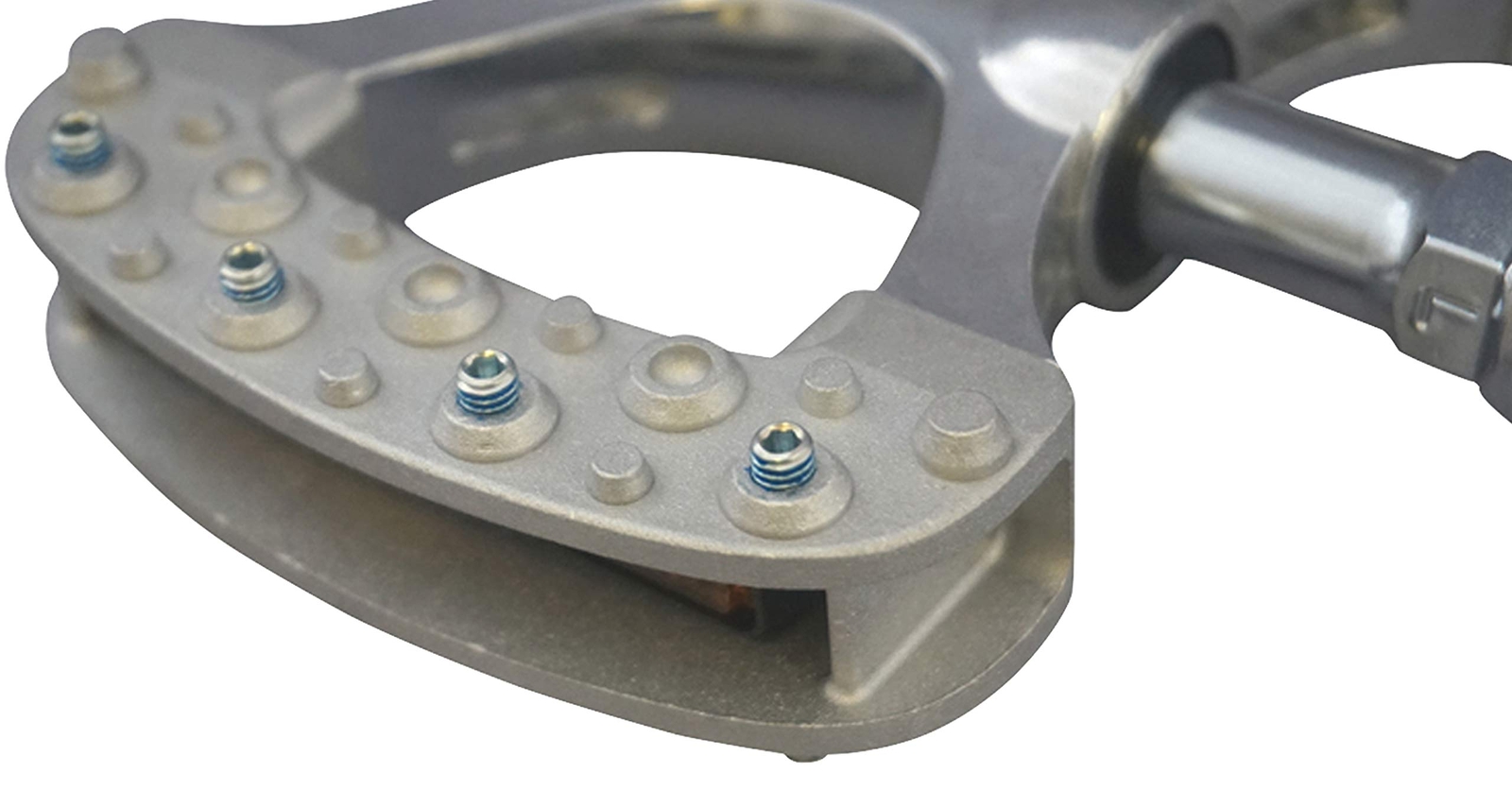 Mikasima (MKS) Pedal GAMMA Silver left and right set Aluminum 450g ‎112116 NEW