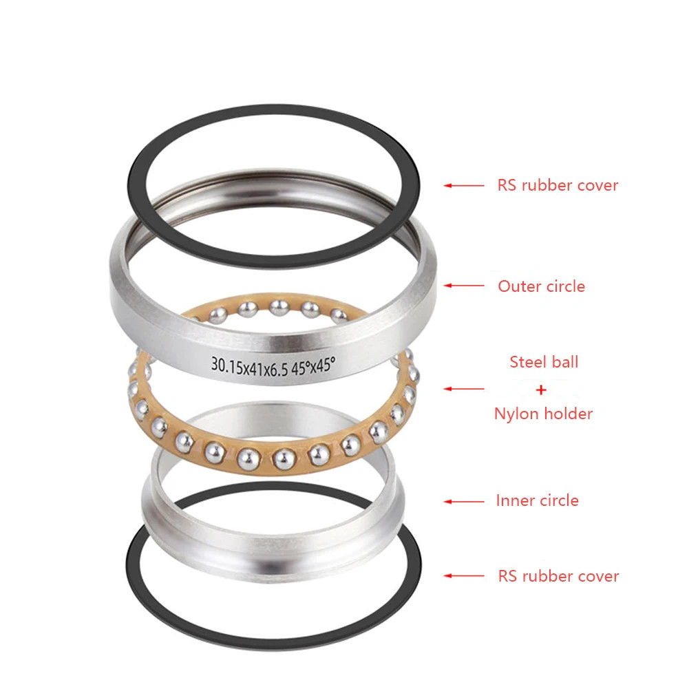 MTB Road Bicycle Headset Bearing 41/41.8/51/52Mm MTB Steering Bearings Bike Acce