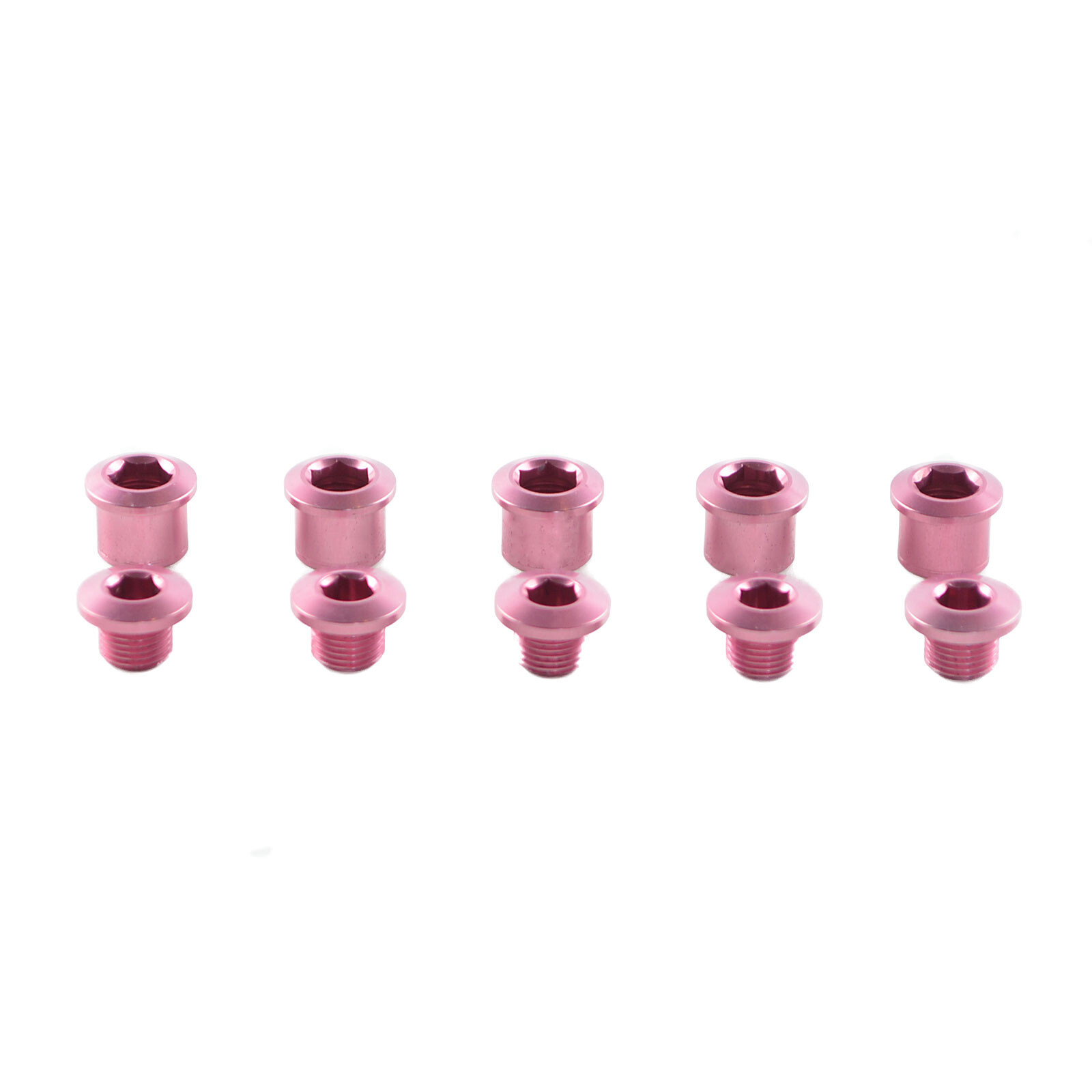 OMNI Racer WORLDS LIGHTEST Ultra-Lite Road Crankset Chainring Bolts: PINK