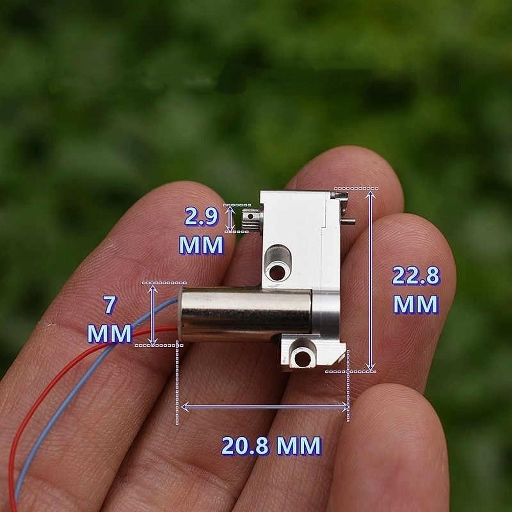 DC 2V-3.7V Coreless Gear Motor 3V Rated 32 RPM to 61 RPM Full Metal 1PC