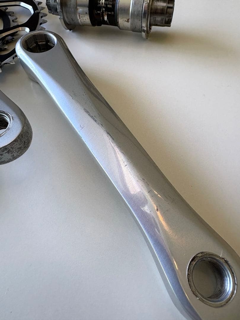 Sugino Cospea Crankset 48/34T 170mm himano Dura-Ace BB-7700 9/10s Used Japan