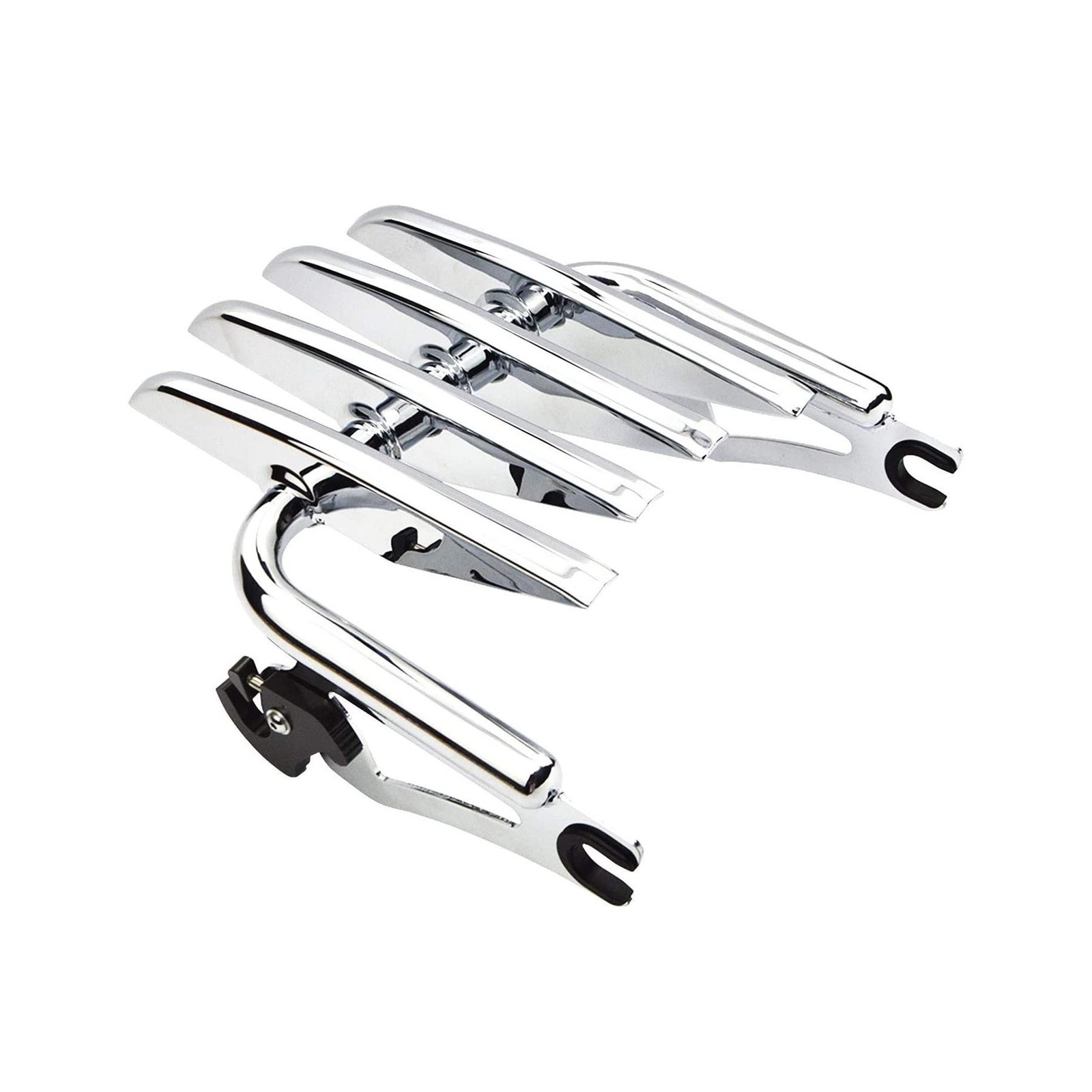 Detachable Sissy Bar Upright Passenger Backrest Pad & Luggage Rack For Harley…