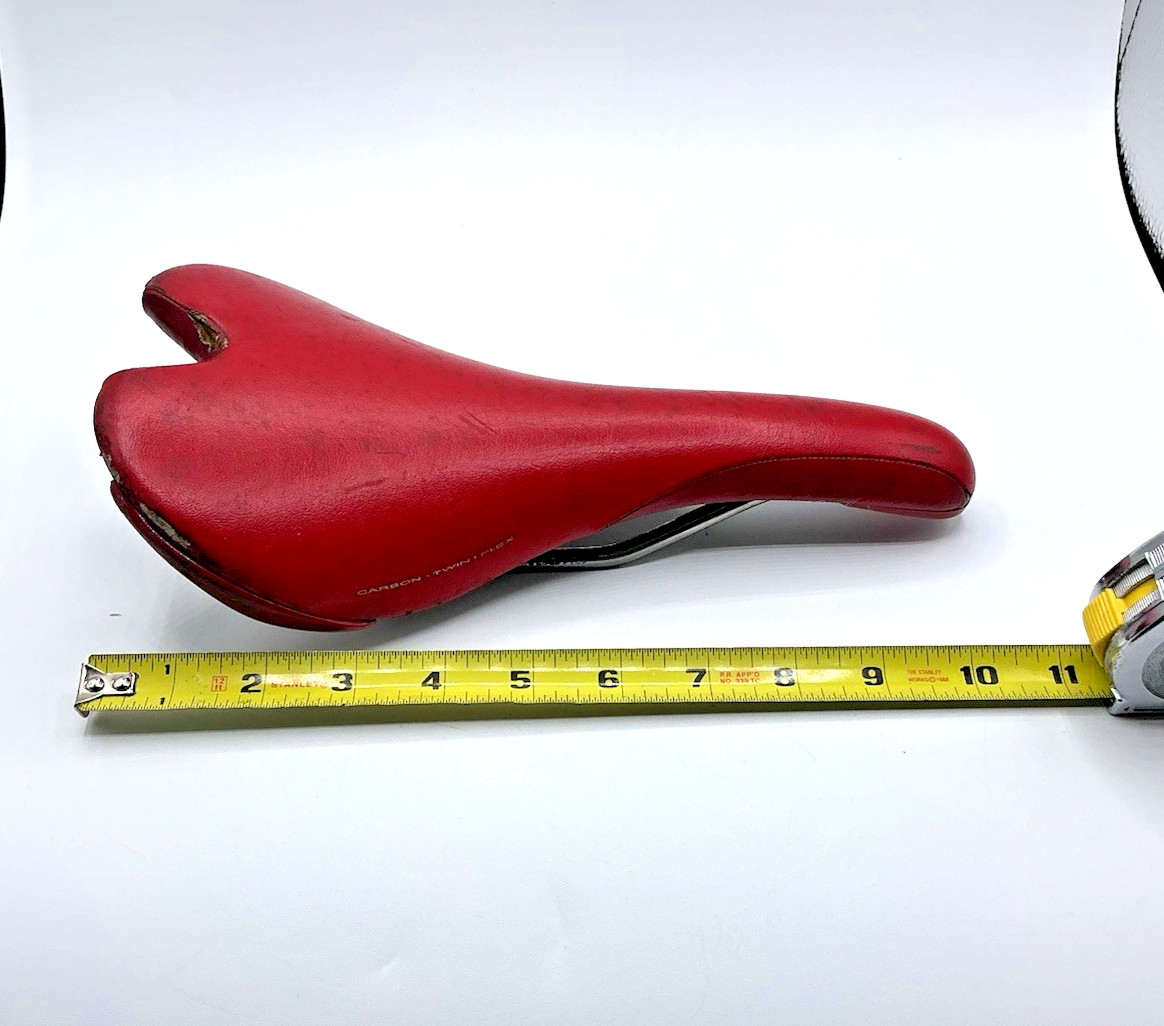 Fizik Carbon Twin Flex Aliante Red Bike Bicycle Saddle Seat Italy