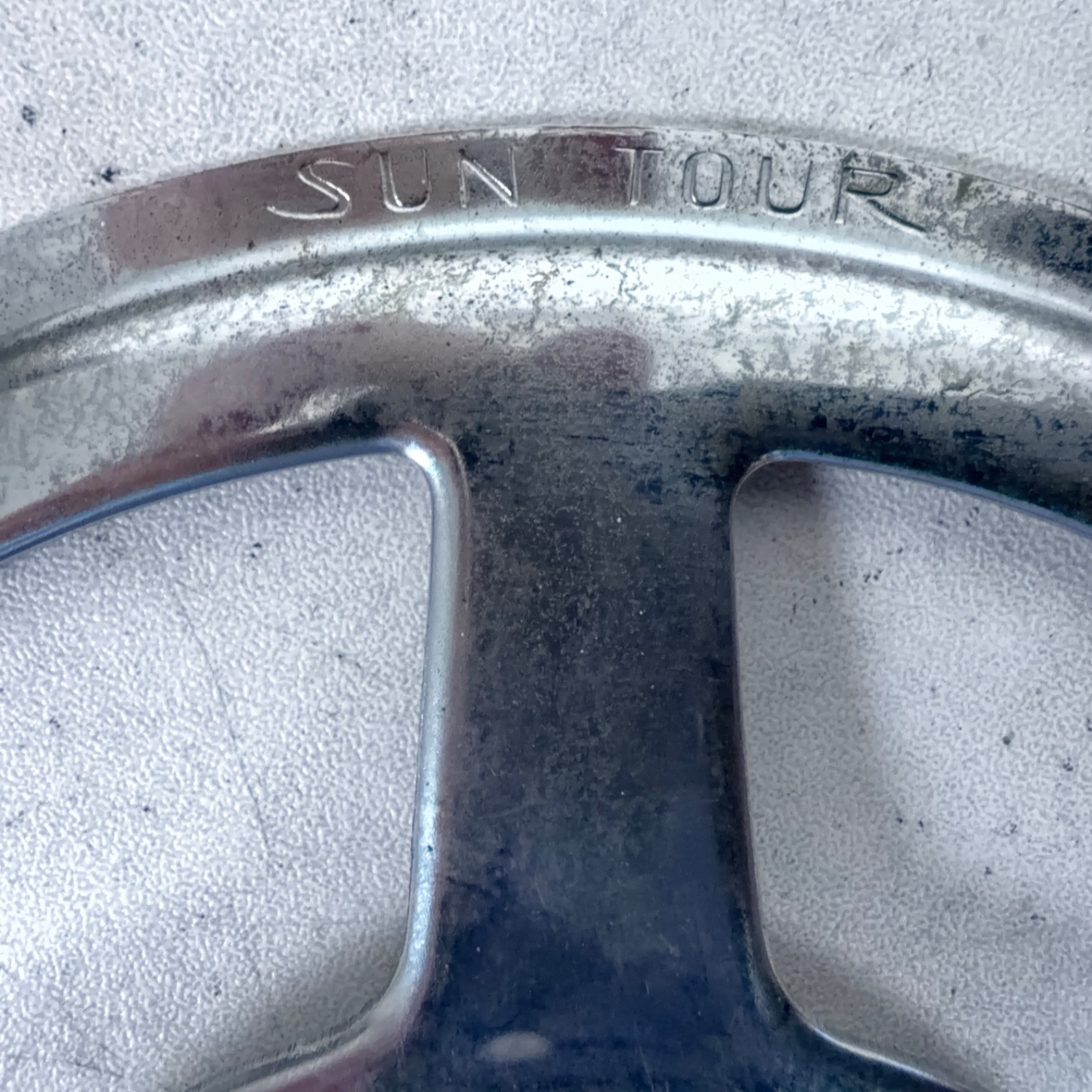 Vintage Suntour Spoke Protector 5.75″ Steel Pie Plate Disc Guard