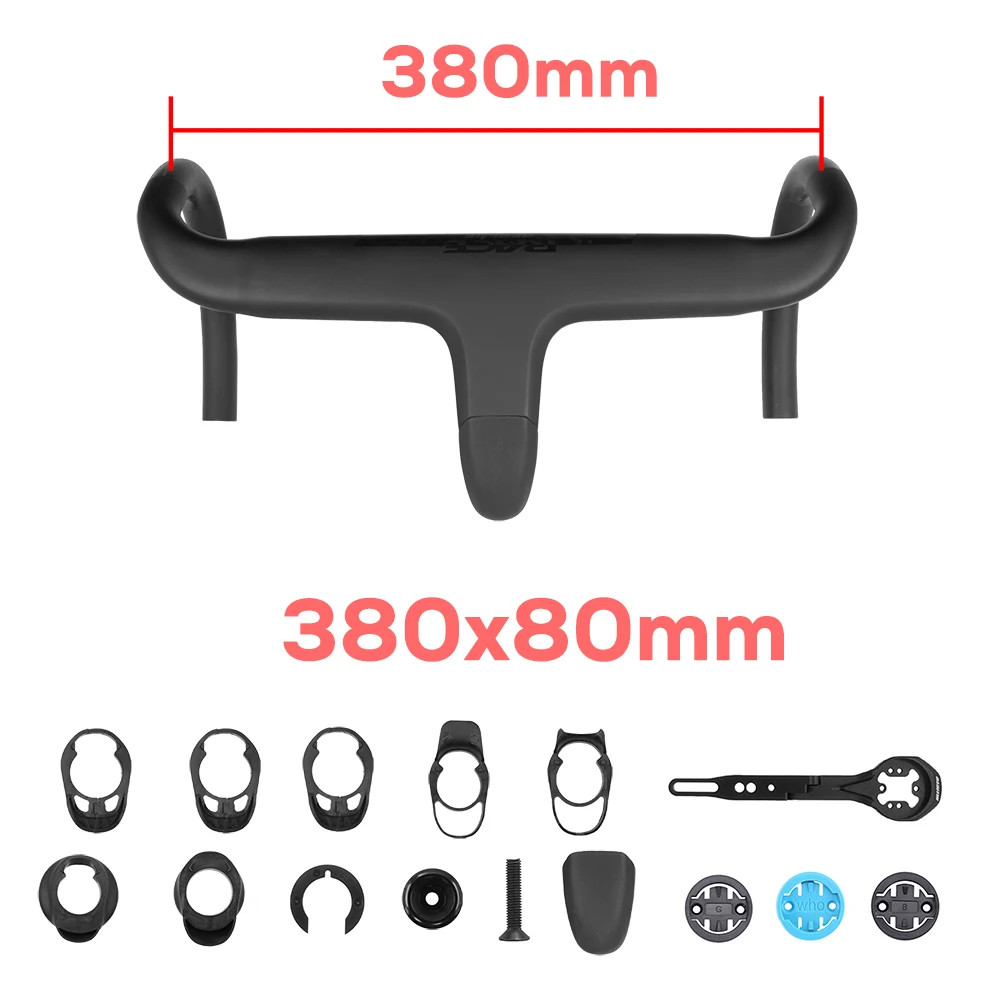 Internal Cable Full Carbon Aero Integrated Road Bike Cockpit -10 Degree Drop Bar