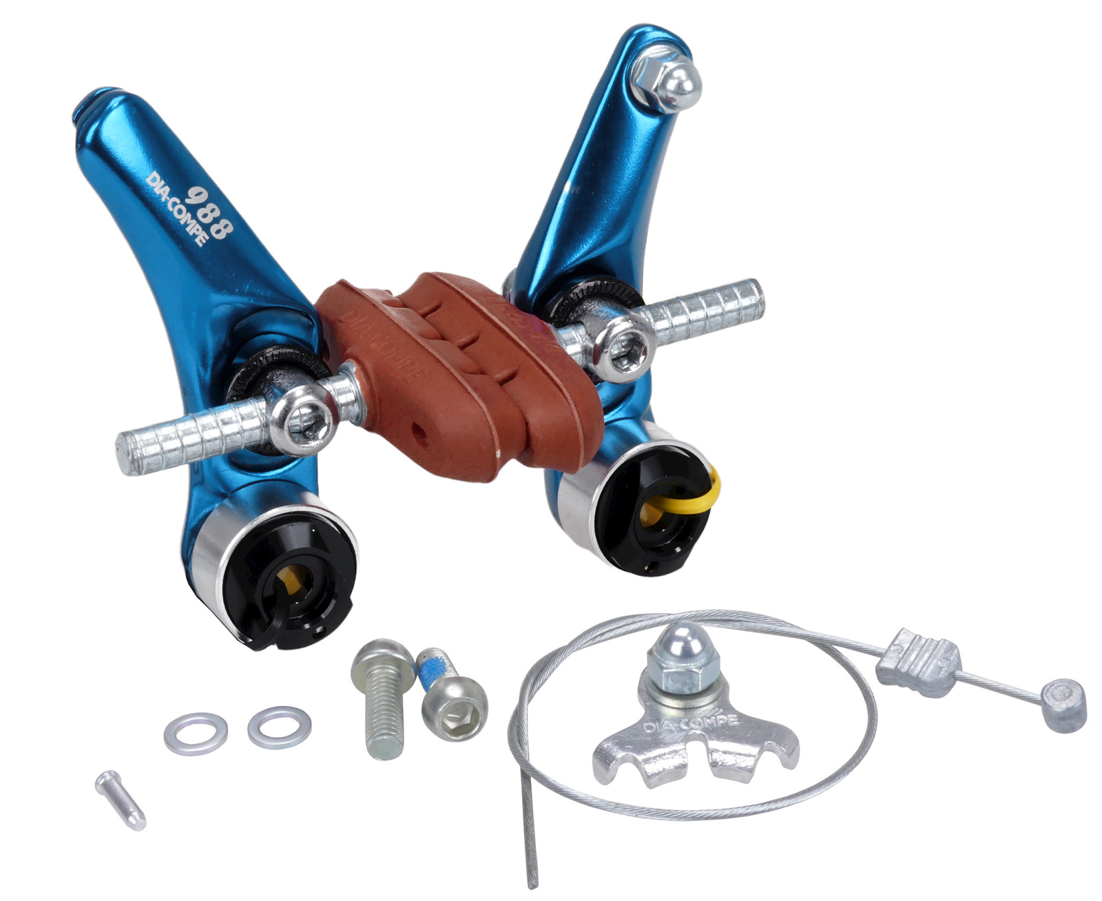 Dia-Compe 988 Cantilever BMX or MTB bicycle brake caliper – DARK BLUE ANODIZED