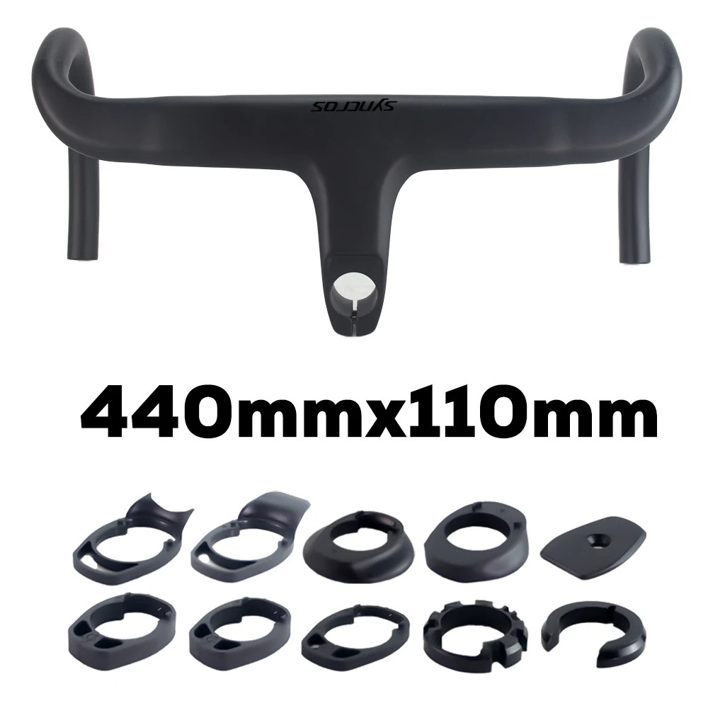 Road Bicycle Integrated Drop Bar Carbon 28.6mm Internal Routing with Spacers