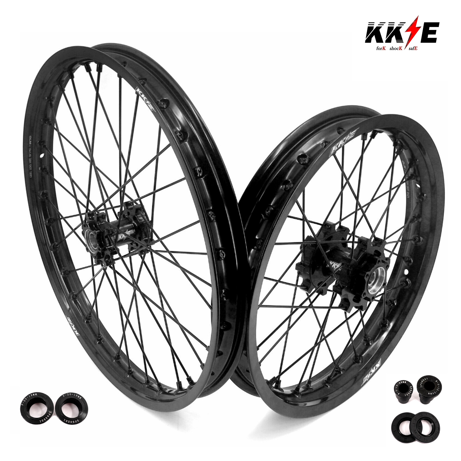 KKE 19/16» Enduro Wheels Rims Set For SurRon Light Bee X 19-22 E-Bike CNC Hubs