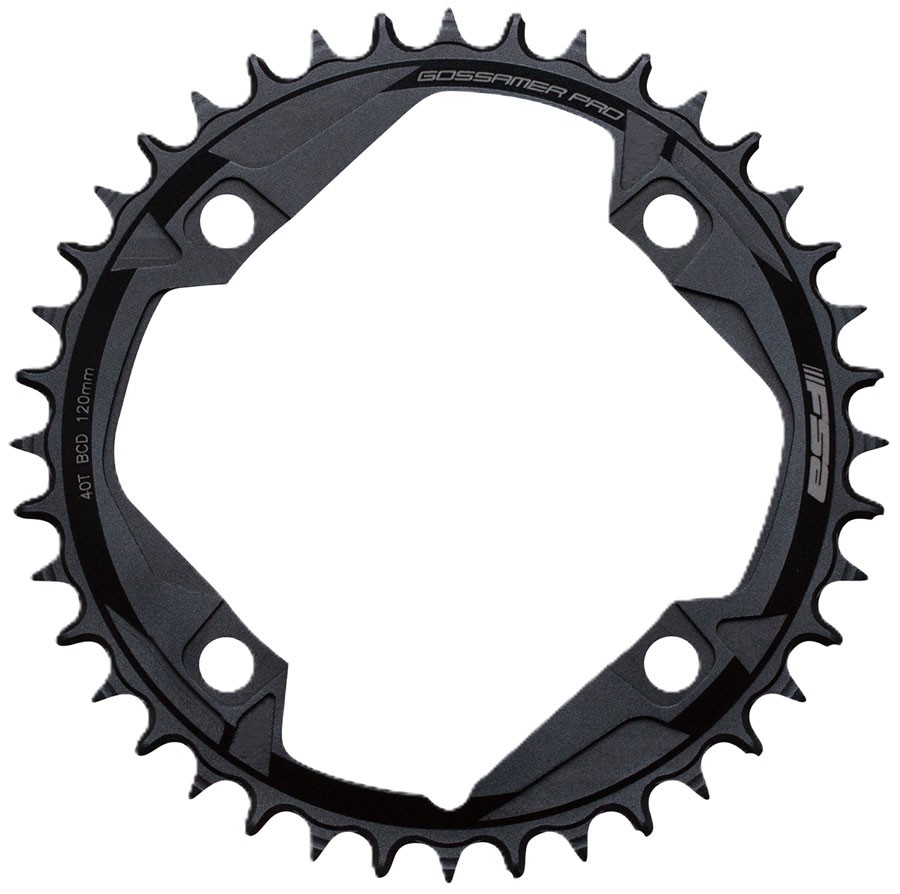 FSA Gossamer Pro Megatooth 44T 1x Chainring – Narrow-Wide, 120BCD, Black