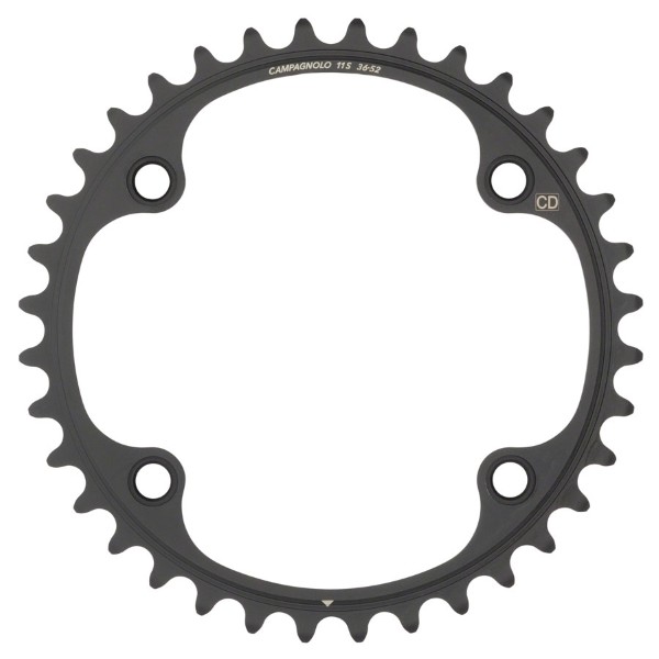 112mm Asymmetrical 4-Hole 2x 11v 34d Black 421588803 CAMPAGNOL Power BCD Crown