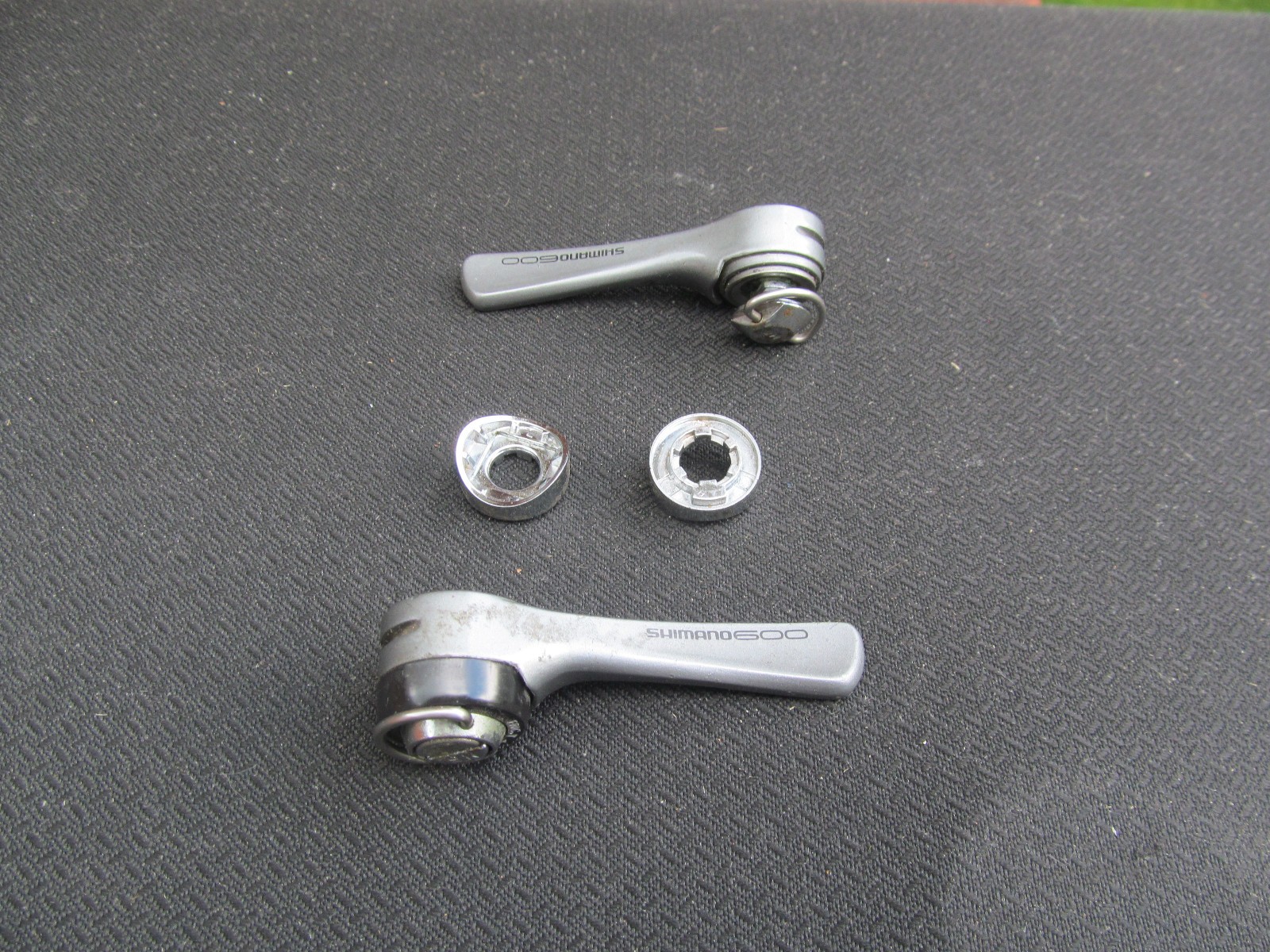 Shimano 600 Down Tube Shift Levers, Front (clamp on) and Rear Derailleurs Used