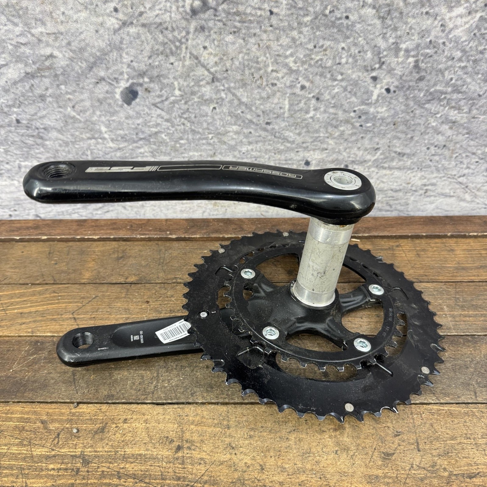 FSA Gossamer Crankset 172.5mm BB30 50/34T 110mm BCD Road Double Black Bike