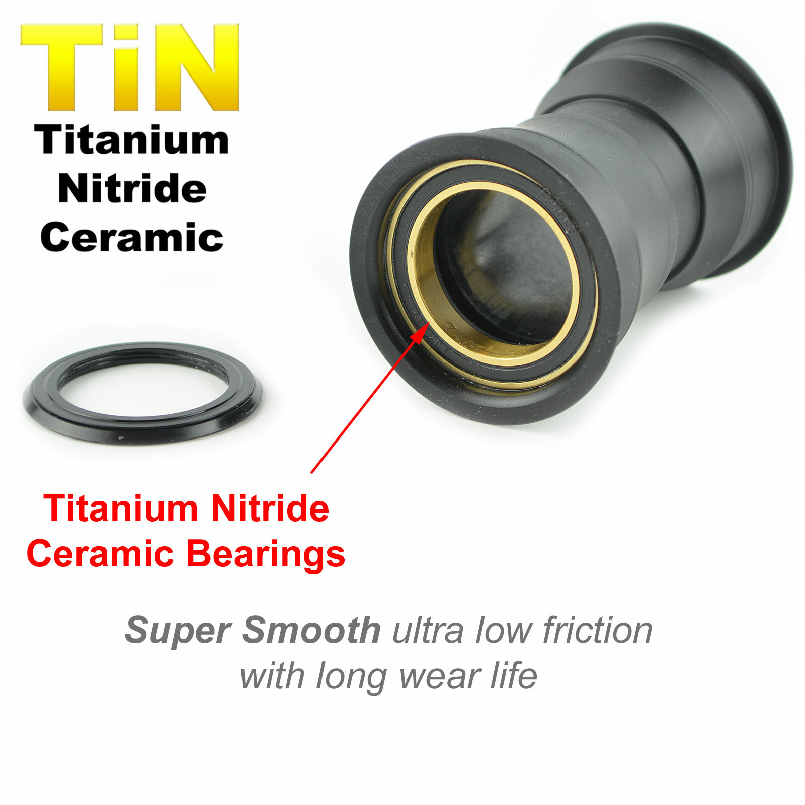 OMNI Racer WORLDS LIGHTEST Ti CERAMIC PF30 Bottom Bracket for BB386 Crankset