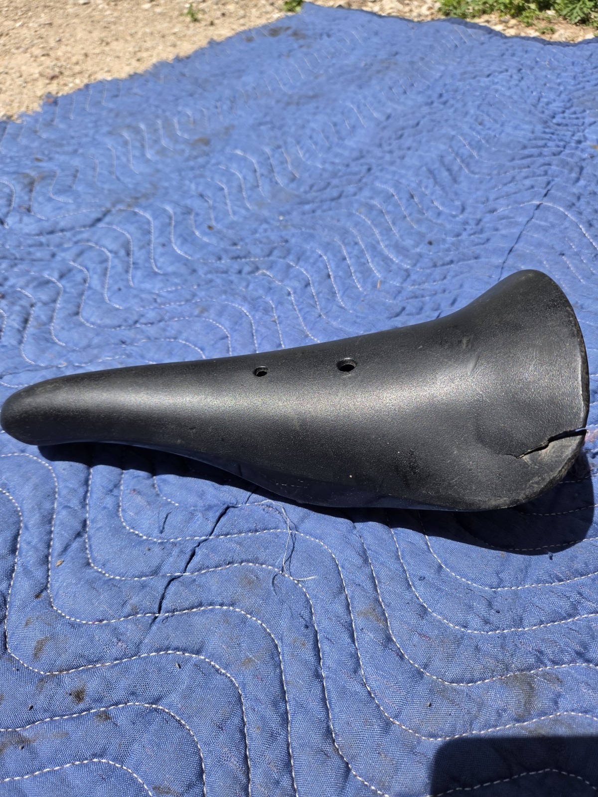 Kashimax Aero BMX Seat Stamped KSM Seat Gut Track Old School BMX 80s Japan CRACK