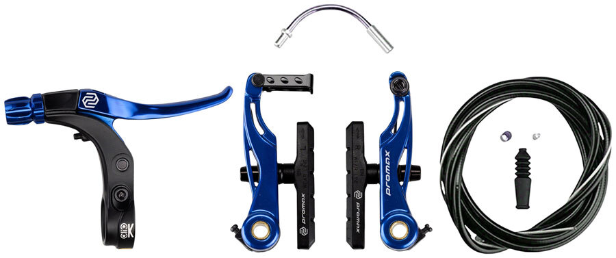 Promax P-1/Click V-Point Linear Pull Brake Kit – 85mm, Blue