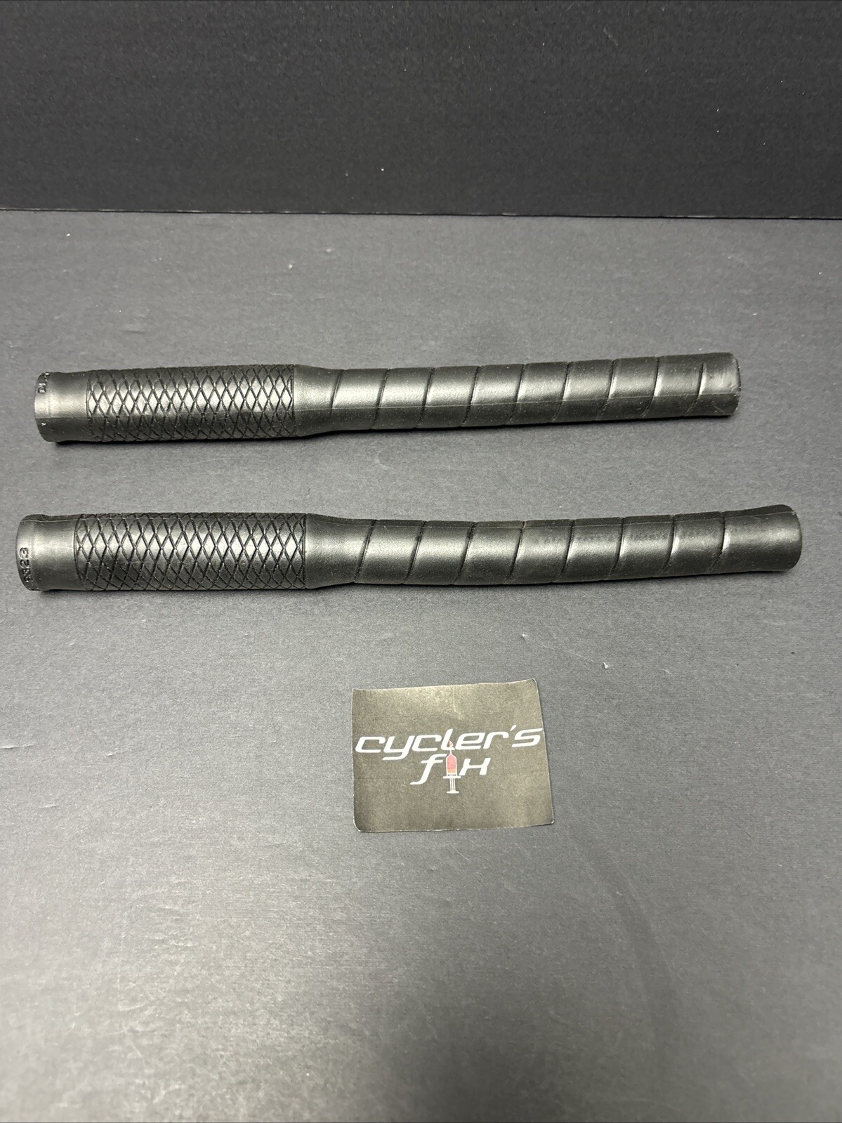 Black 270mm Long Bull Horn Bicycle Grips BMX Road Bike Drop Bar Nitto Origin8