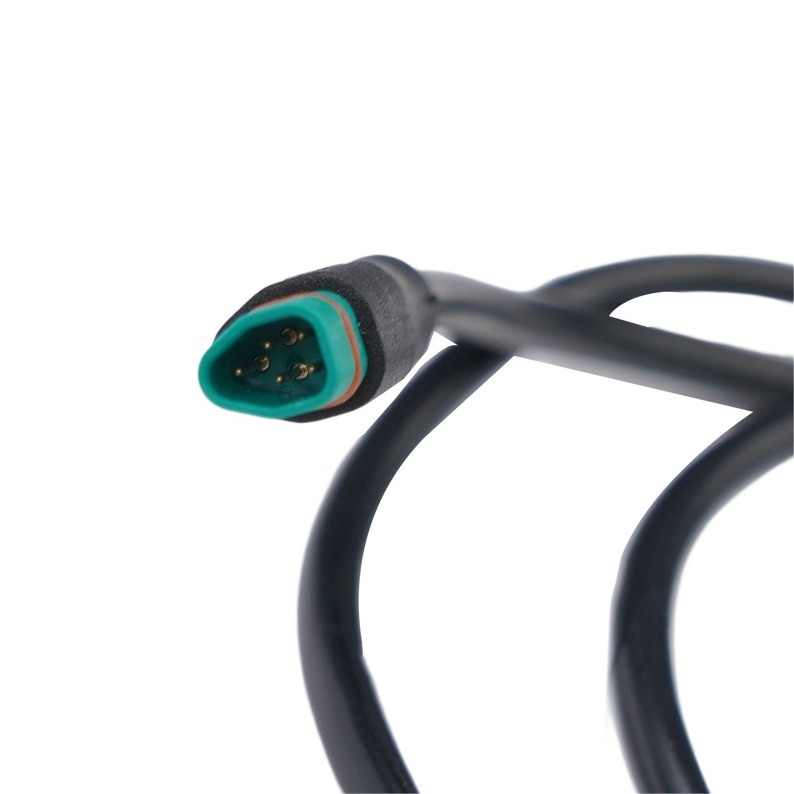 Plastic Steel Ebike Shaped Connector 80cm Length 2/3/4/5/6 Pin Signal Cable