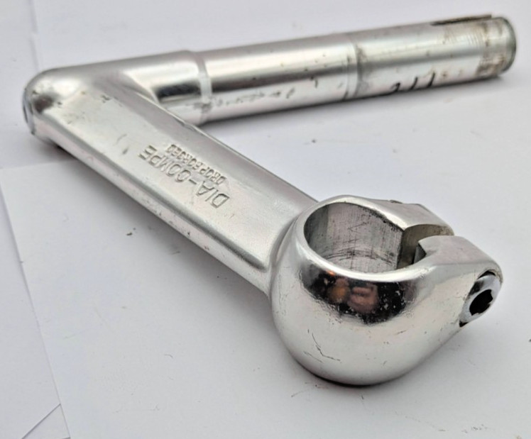 DIA COMPE DROP FORGED QUILL STEM JAPAN 21.1 .833 25.4MM CLAMP 110MM ALUMINUM