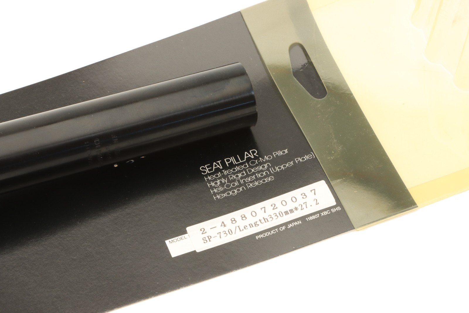Shimano Deore XT SP-M730 Seatpost 27.2mm x 330mm Cr-Mo Pillar Black NOS NEW