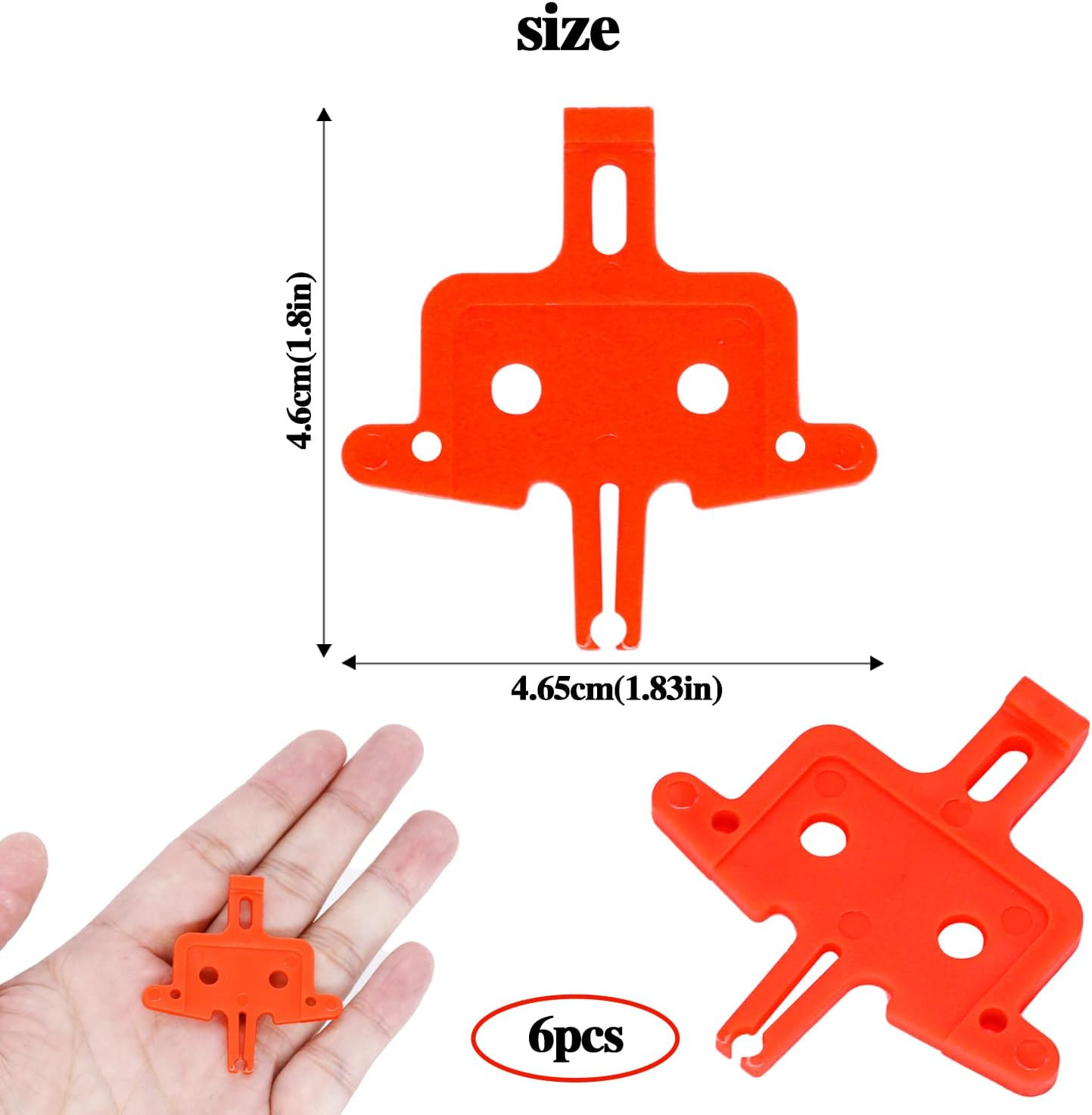 6PCS Bicycle Brake Pads Spacer Hydraulic Disc Brake Pads Spacer Hydraulic Bike B