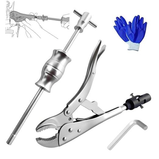 SGT Locking Pliers Slide Hammer Set,9.8 in Locking Pliers 2 lb Slide Hammer