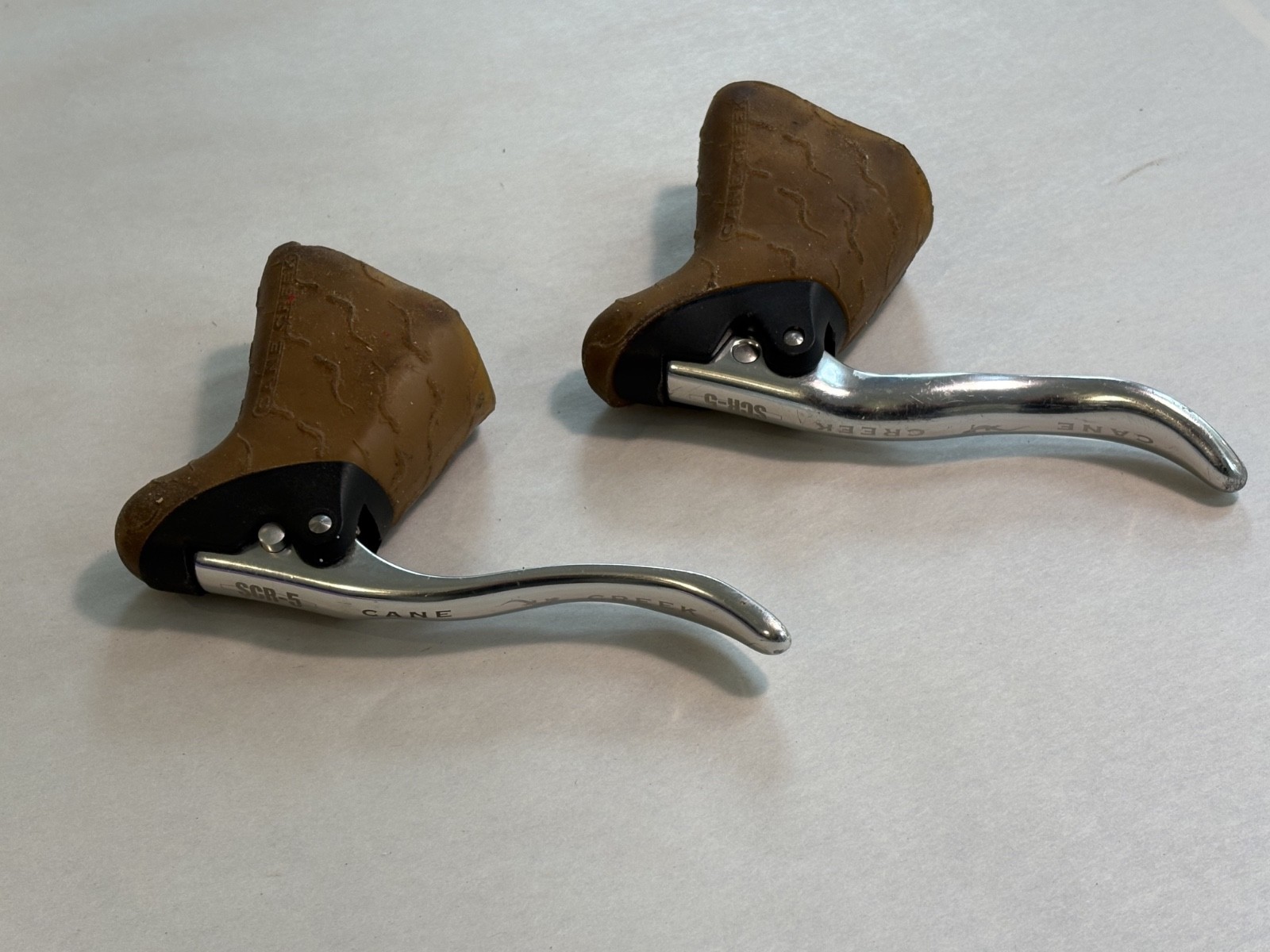 GUM HOODS! Cane Creek SCR5 C Retro Brake Levers Gum Hoods Road Classic Bikes