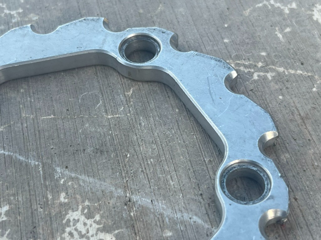 Unbranded Alloy Buzzsaw Chainring Chainguard | 94 BCD / 28T / VGC