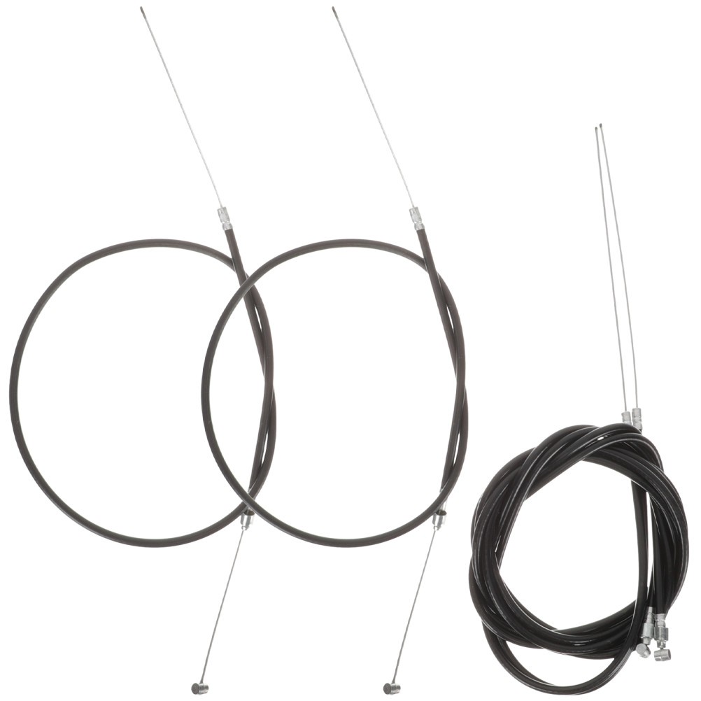 1 Set Reusable Bike Brake Lines Kit Black Stainless Steel PVC for Road Bikes
