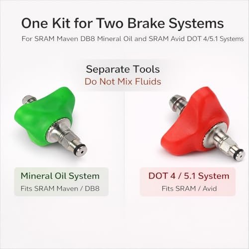 Bike Brake Bleed Kit for SRAM Maven/DB8 DB4 DB6 Mineral Oil & SRAM/Avid DOT