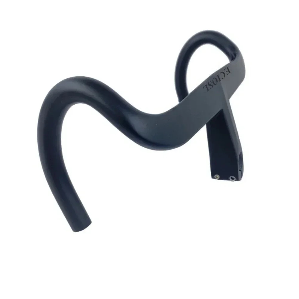 Carbon Road Bicycle Drop Bar with Internal Cable Routing and Computer Support