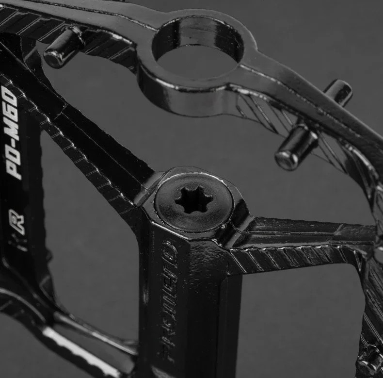 PROMEND MTB Bike Pedals Triple-Bearing Aluminum Alloy Anti-Slip Pedals