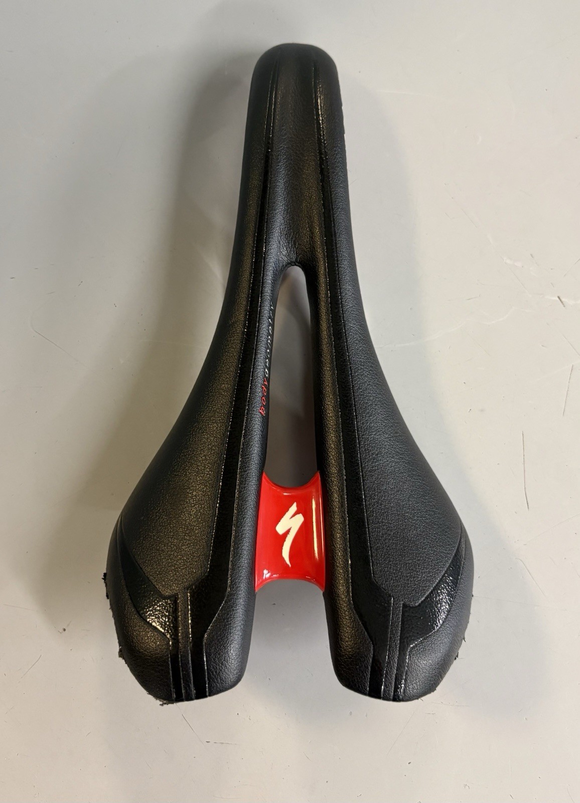 Specialized Romin Evo Expert Saddle 143mm Black/Red Hollow Titanium Rails