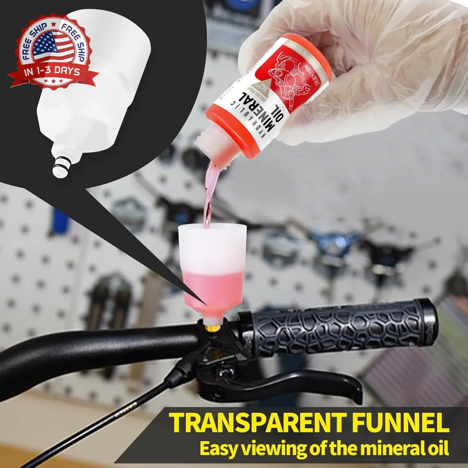 Brake Bleed Kit for Shimano, TEKTRO, TRP Hydraulic Disc Brakes, Brake Fluid Blee